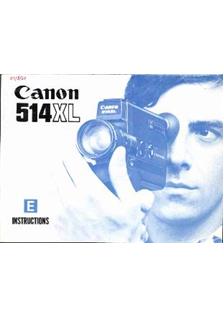 Canon 514 manual. Camera Instructions.